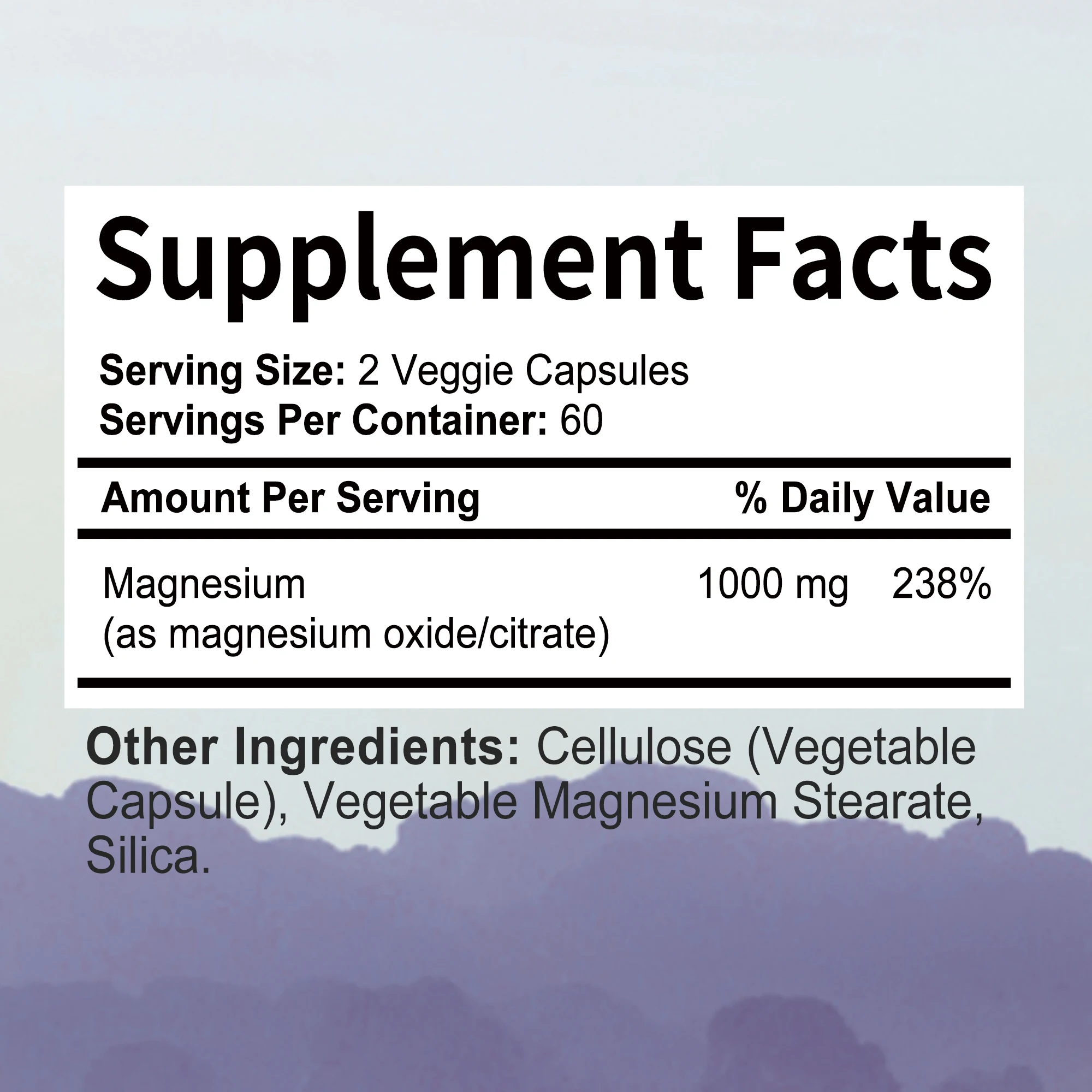 Magnesium Citrate - Supplement for Stress, Relaxation, Bone, Sleep, Heart Health, Nerve, Muscle & Metabolism - 120 Capsules