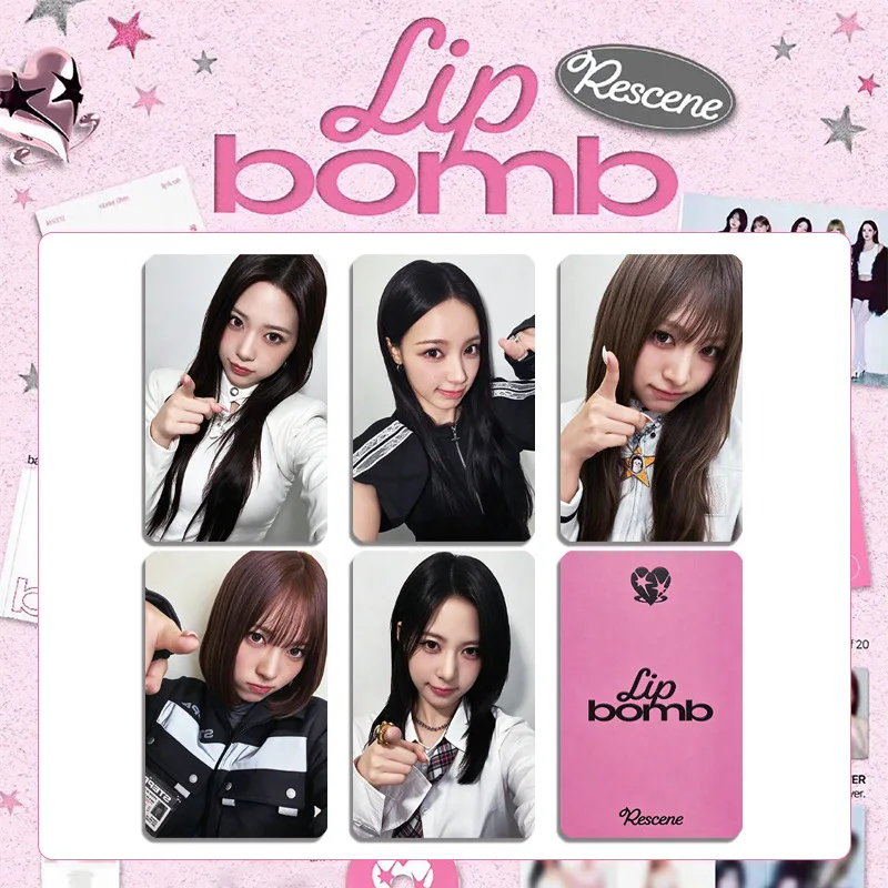 RESCENE Album LIP BOM Cosplay Photocards High Quality INS Style Double Sides Printing LOMO Cards WONI LIV MINAMI MAY ZENA Gifts