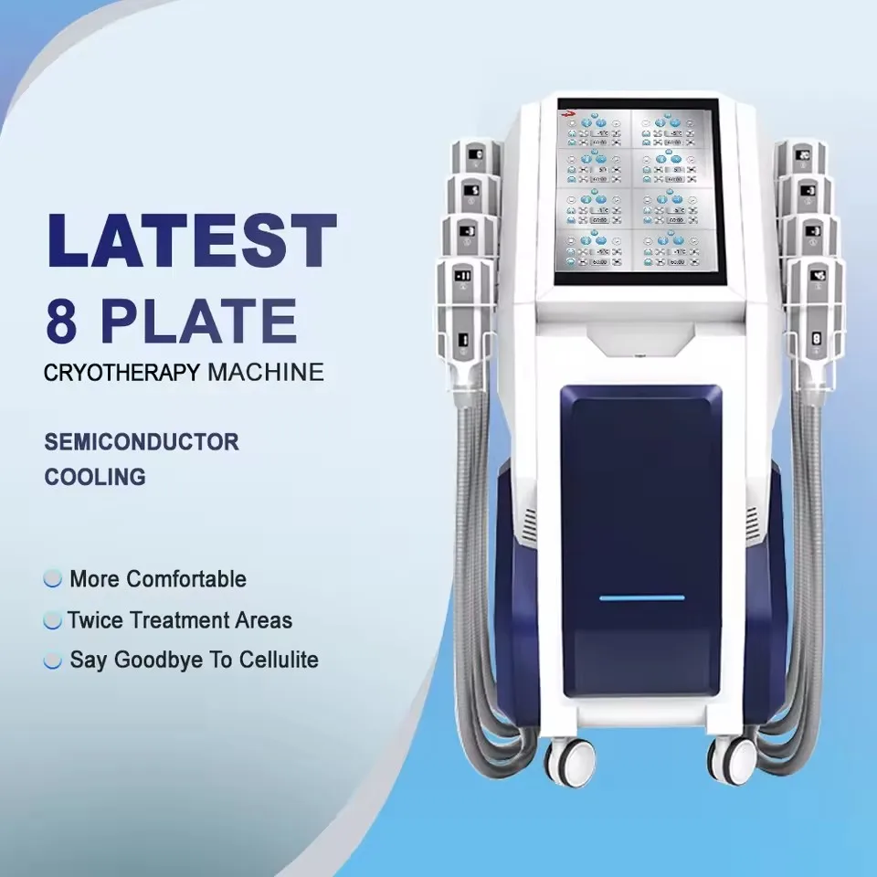 Cellulite Body Slimming Machine Fat Freeze labubu Contouring 8 Plates Freezing Machine Vertical Cryolipolysis Device Machine