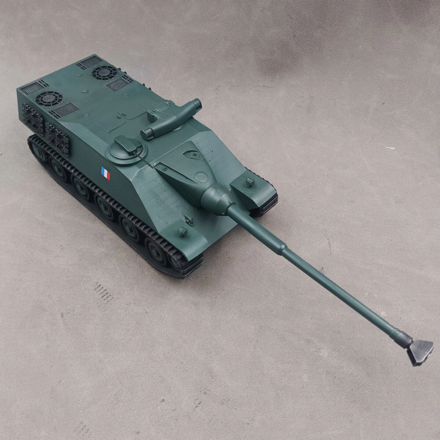 1/35 French AMX 50 Foch (155) Heavy Tank, SLA Printing Hand-Colored Finished Model Decorative Ornament