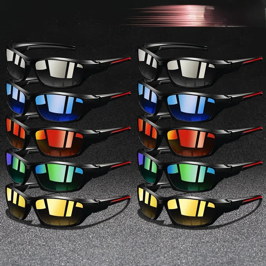 AliExpress SNQP 10PCS Fashion Vintage Driving Fishing Cycling Sports Sunglasses Men Women Running Mountaineering Sport Sun Glasses UV400 Eyewear