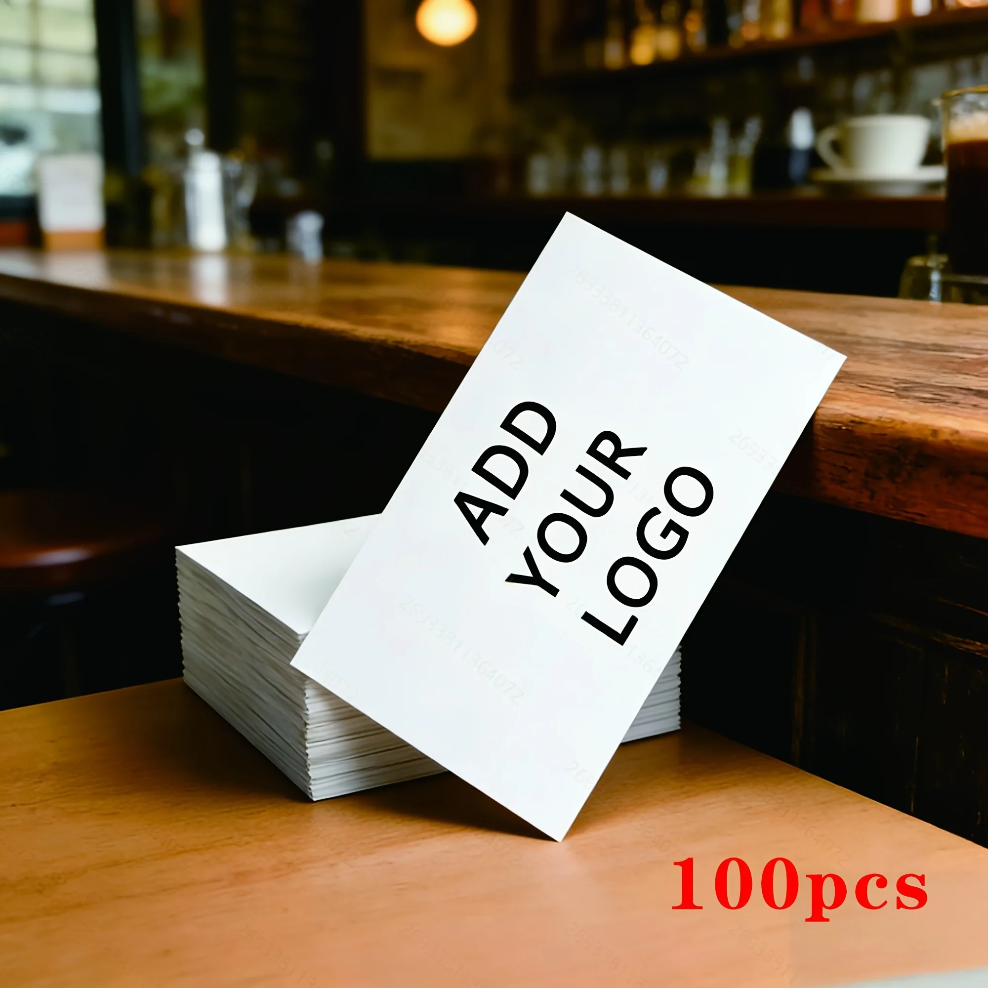 Customizable Single-sided Printed Business Cards. Upload Your Unique Design for Personalized Decorative Cards, Image Customizati