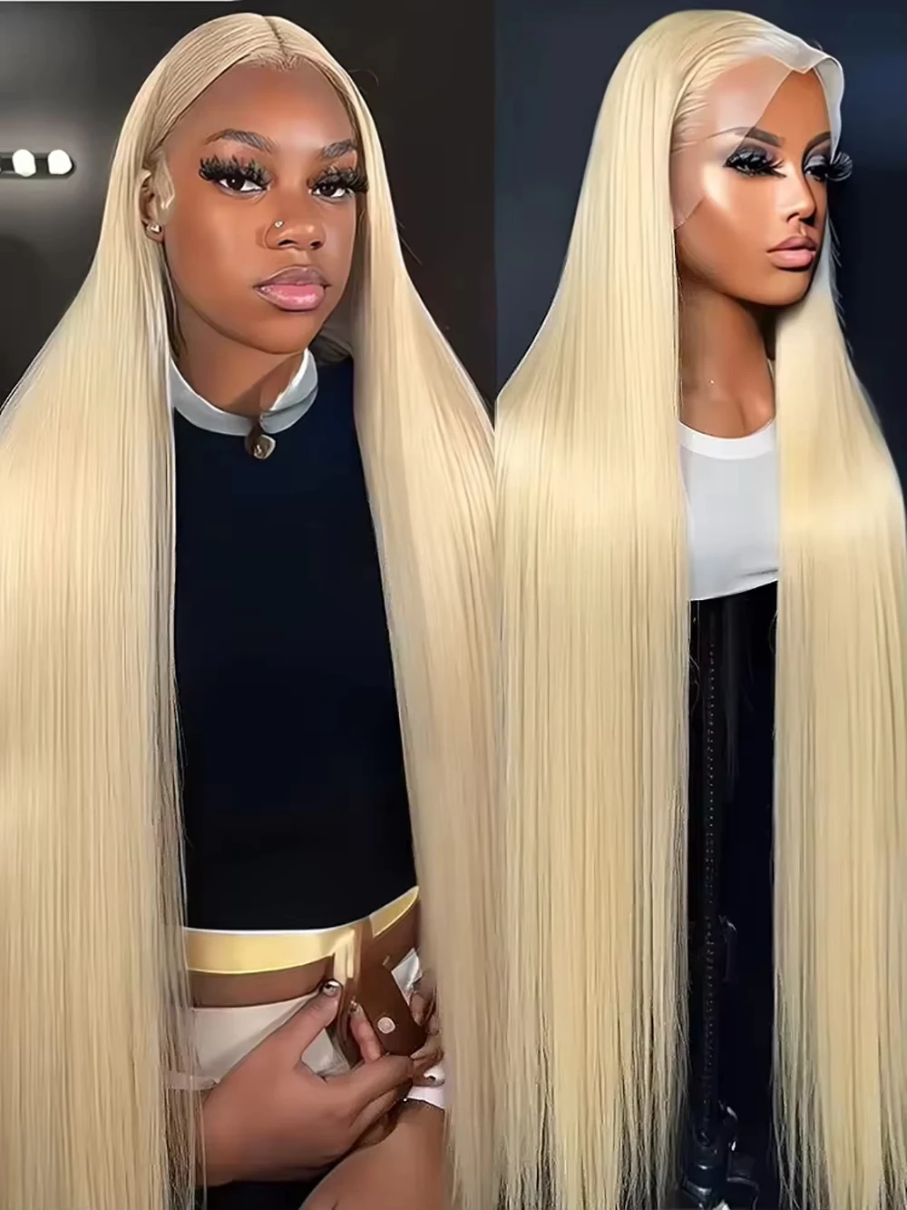 

200 Плотность 613 Парики из натуральных волос Блондинка Парики спереди 13x6 Прямые человеческие волосы Парик фронтальной части шнурка Бразильские парики из волос для женщин