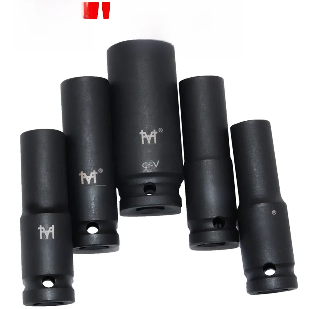 Douilles à percussion profonde à entraînement robuste de 1/2 pouces, tête de clé à douille pneumatique à air métrique, plage de tailles de 10mm à 38mm