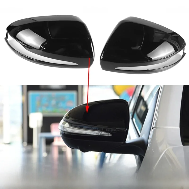 Czarna/węglonowa nakładka na lusterko wsteczne do Mercedes AMG C E S GLC W205 W213 W238 W222 C217 C253 X205 W253 X253 Tylko LHD — 2