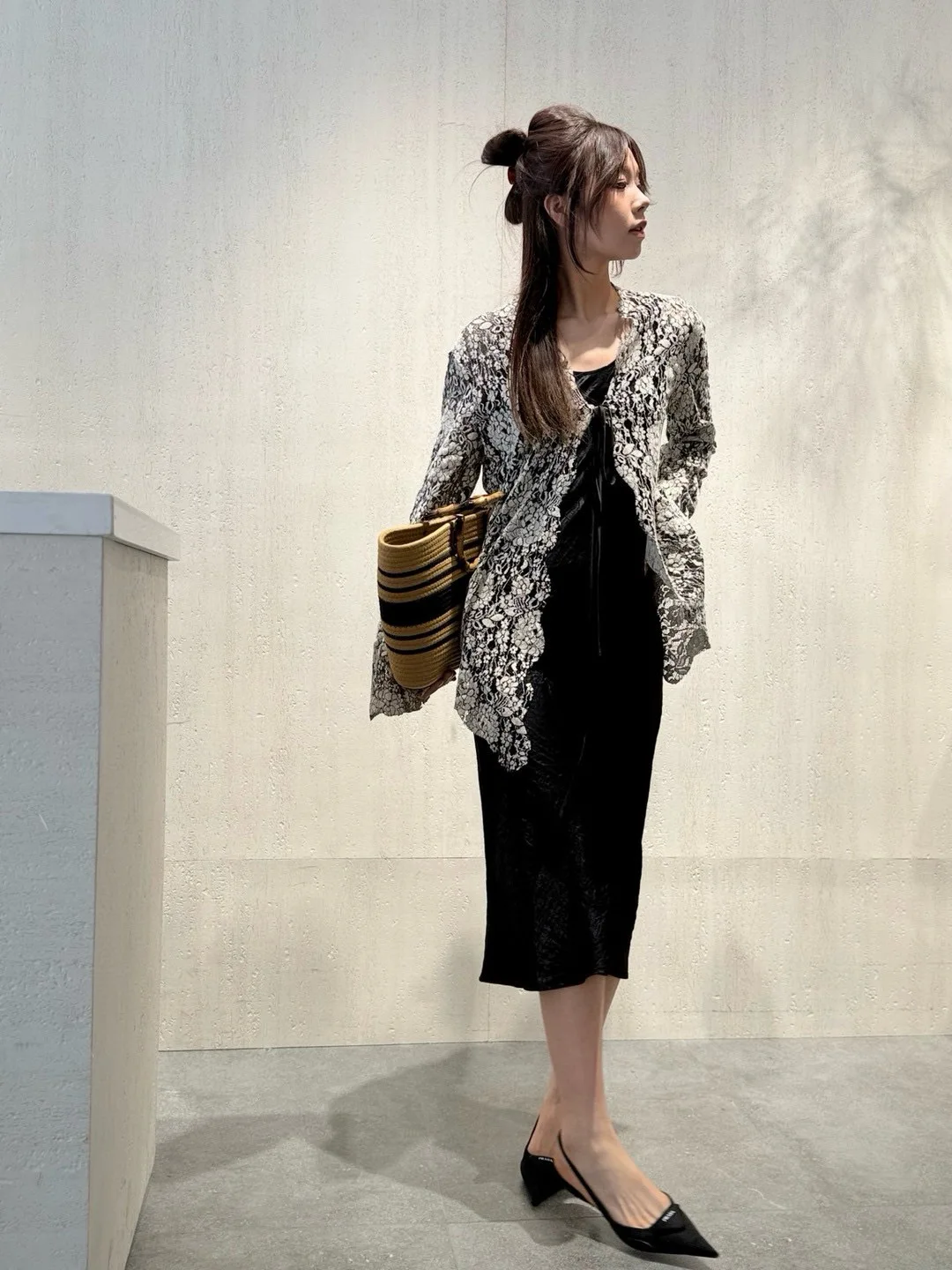 Summer women's basic sleeveless midi dress