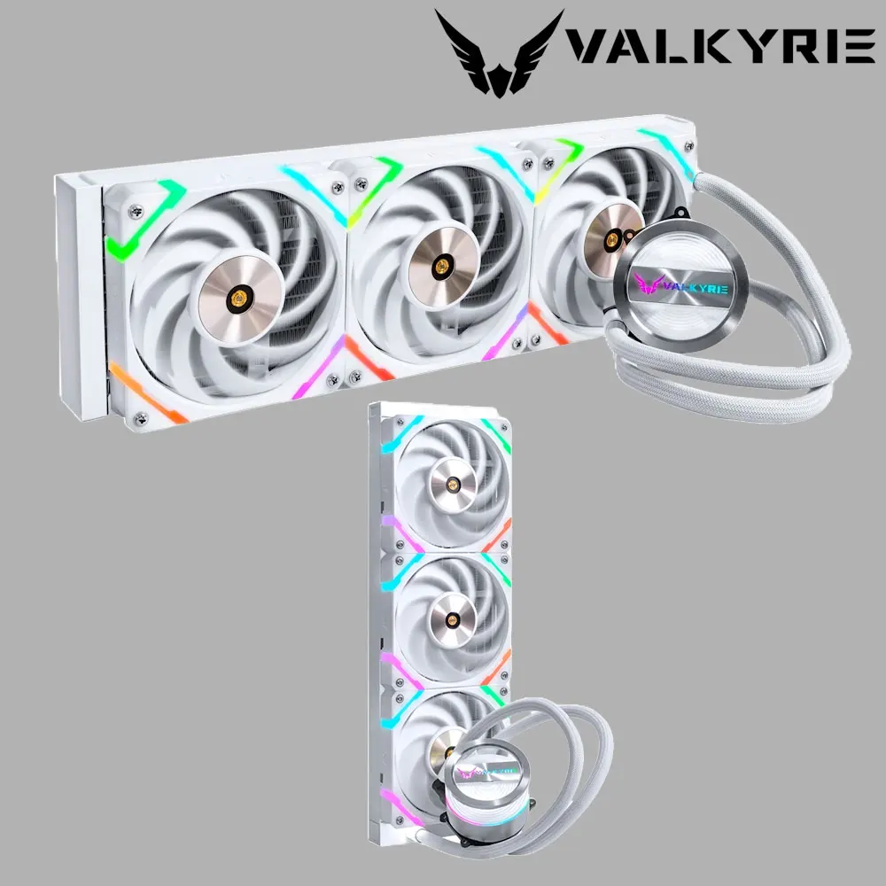 Genuine Valkyri GL360 ARGB CPU water cooler white VALKYRIE