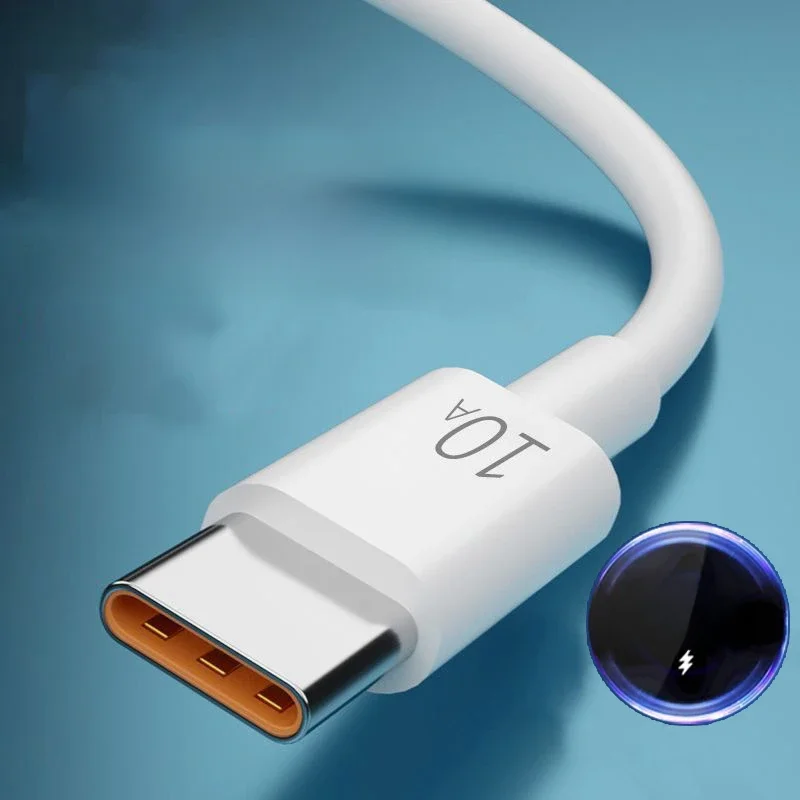 Câble de chargement USB Type C 120W 10A, cordon de données Super rapide pour Huawei P40 P30 Honor, pour Xiaomi Redmi 13 OnePlus POCO