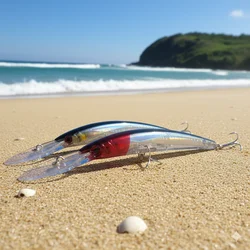 HENGJIA 17cm 23.5g Minnow Fishing Lure Laser Artificial Bait 3D Eyes Fishing Wobblers Bait Crankbaits Fishing Tackle Diving 2.5m
