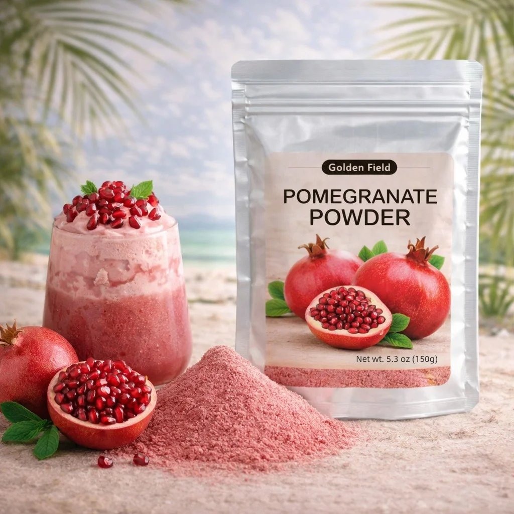 Pomegranate Powder - Fruit Powder, 5.3oz (150g) - Bold Fruit Taste for Smoothies, Baking, Yogurt - Fine Texture, Fresh Taste, Re