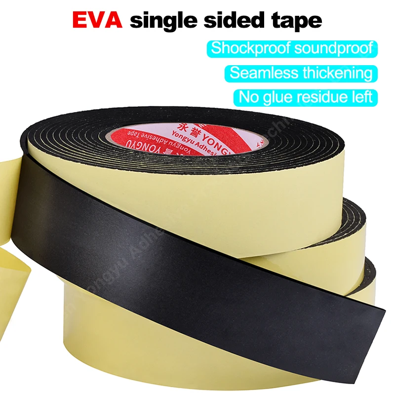 EVA Foam Adhesive Tape Moisture Proof Shockproof Friction Protection Preservative Tape Seal Single Sided Self-adhesive Foam Tape