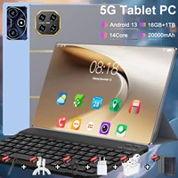 5G Tablet PC Android 13 Tablets Bluetooth 14-Core Dual Cameras Dual SIM Google Play 10.36-Inch Wi-Fi 16GB + 1TB ROM