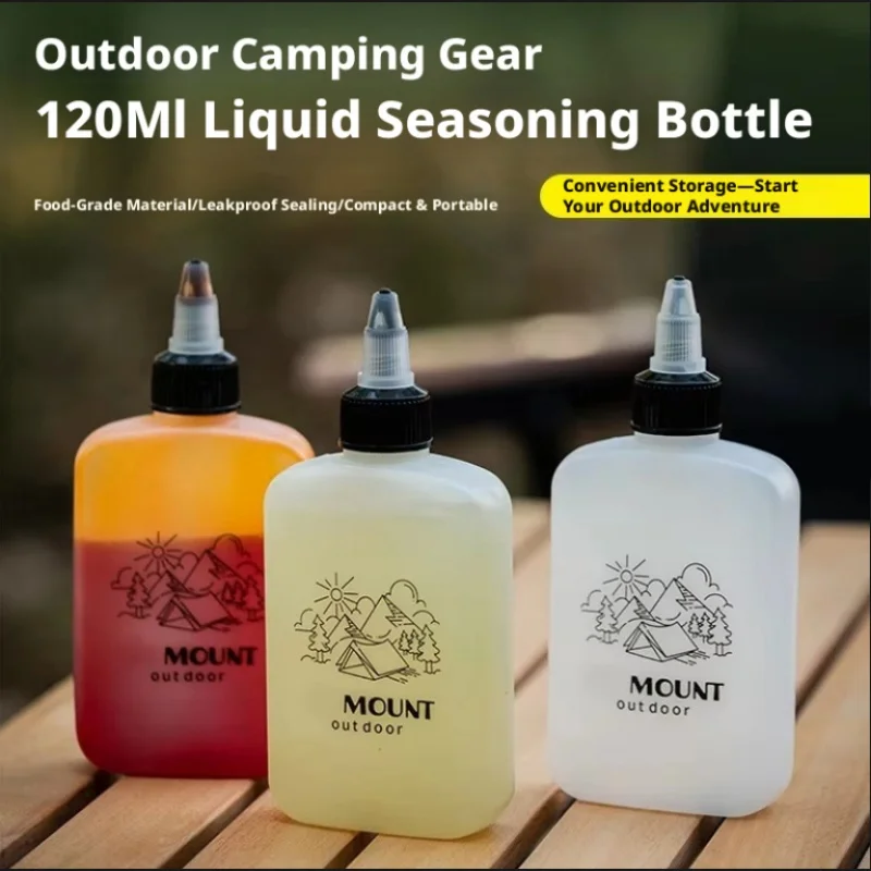 120 ml Squeeze Flasche Für Outdoor Camping BBQ Sauce Olivenöl Essig Glas Kaffee Sirup Spender Küche Reise Zubehör