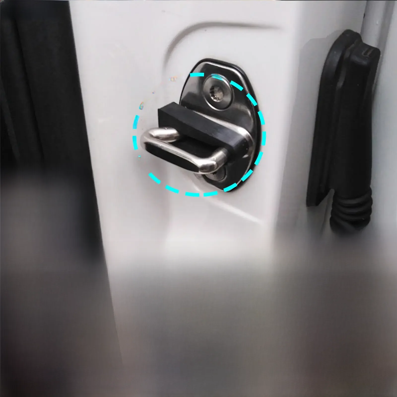 Amortisseur de serrure de porte pour Volkswagen Transporter T5 T6 Caravelle Multivan, isolation insonorisée, silencieux, pour sourds, joint de bruit