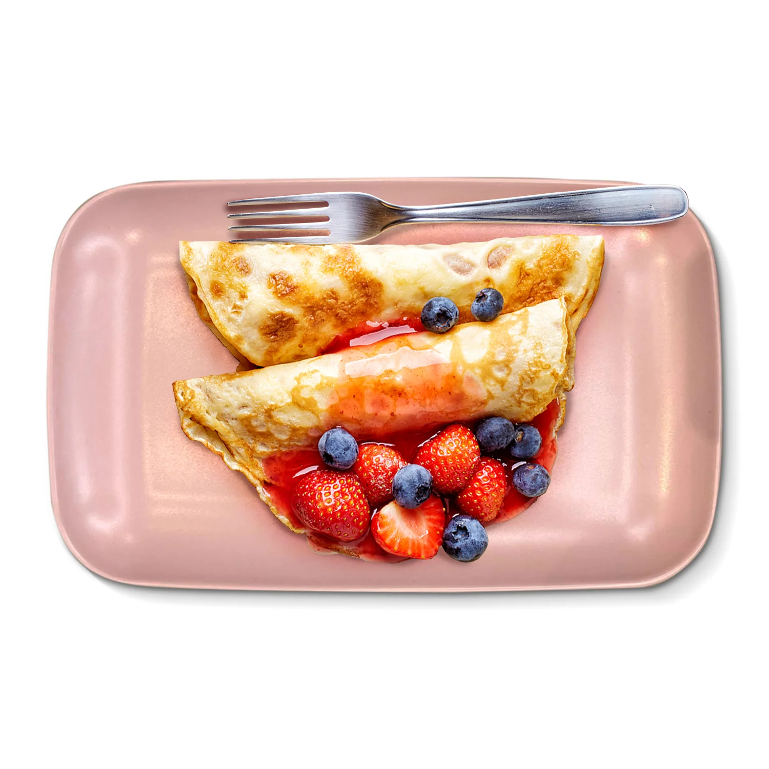 12 PCs-Dolce Home Rectangular Pink Dish
