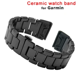 26 22mm Watchband For Garmin Fenix 7 6 6X Pro 5 5X Plus 3HR Ceramic Band Fenix6 Fenix5 7X Watch Quick Release Wrist Strap