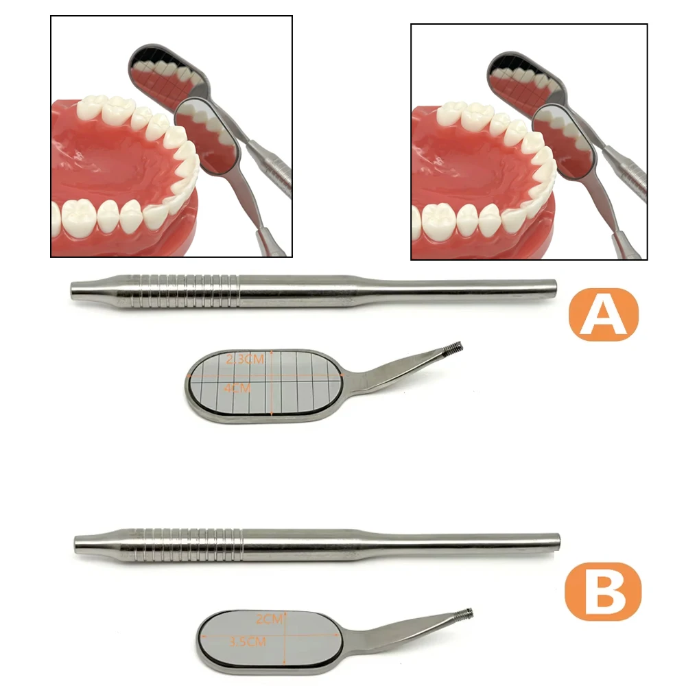 

Dental Mouth Mirror Professional Grade - Anti Fog Coating Long Handle Design Rhodium Reflective Surface Dentist Tools