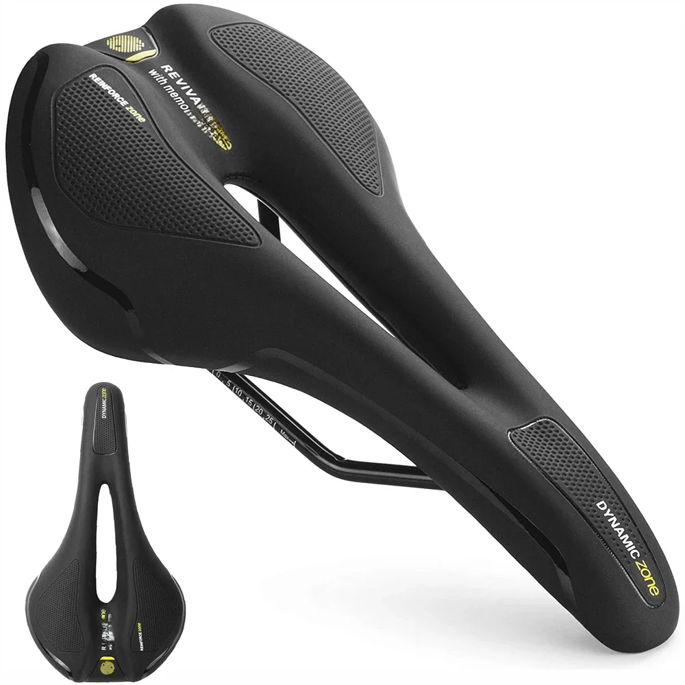 AliExpress NONE Bicycle Saddle MTB Mountain Road Bike Seat Hollow Gel Comfortable Cycling Cushion Exercise Bike Saddle for Men and Women