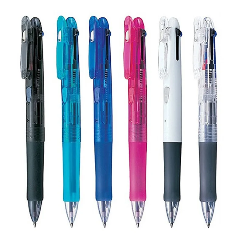 ZEBRA Clip-on 3C Multi Pen B3A3 0.7mm Knock Ball Pen ZEBRA Clip-on Multipen 3 color type knock style 1 piece