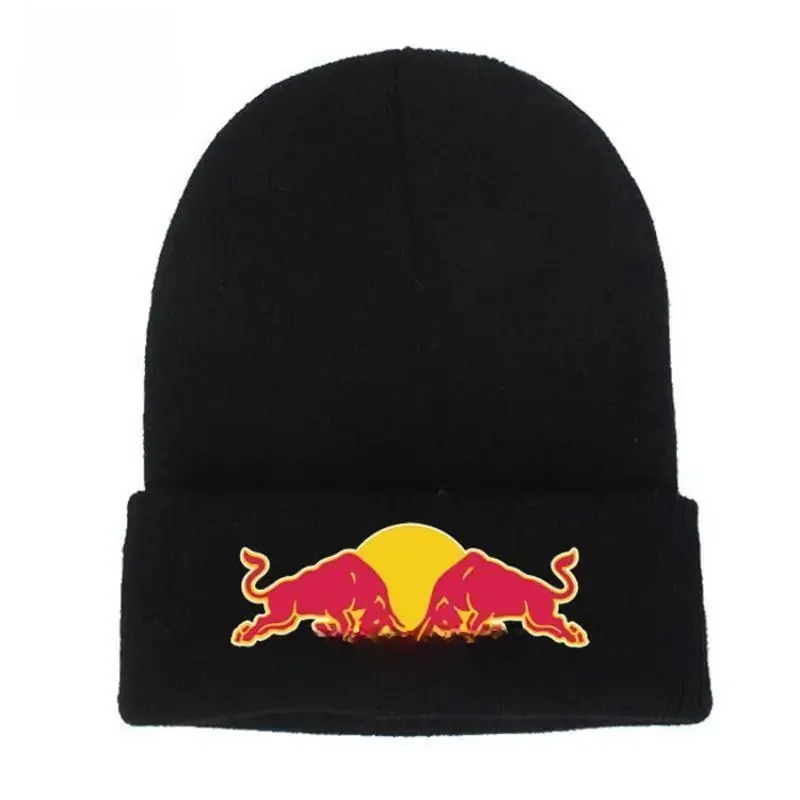 AliExpress Red Bull Warm Women's Men's Winter Endless Hat Outdoor Ear Protection Knitted Hat 100% Cotton Fashion Warm Knitted Hat