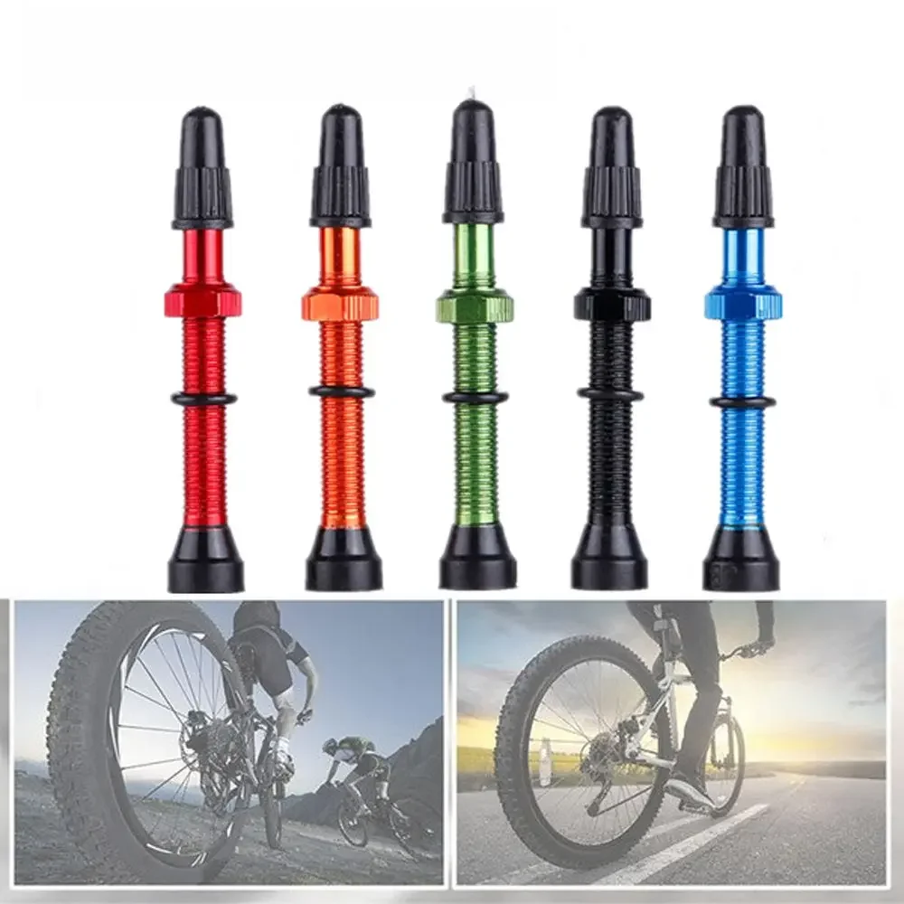 AliExpress Bicycle 1Pair 48mm 60mm Presta Valve for Road MTB Bicycle Tubeless Tires Brass Core Alloy Stem