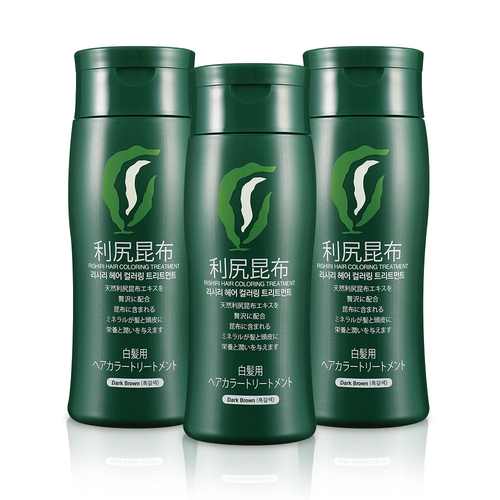 3 Bottles of Rishiri Hair Coloring Treatment 200g