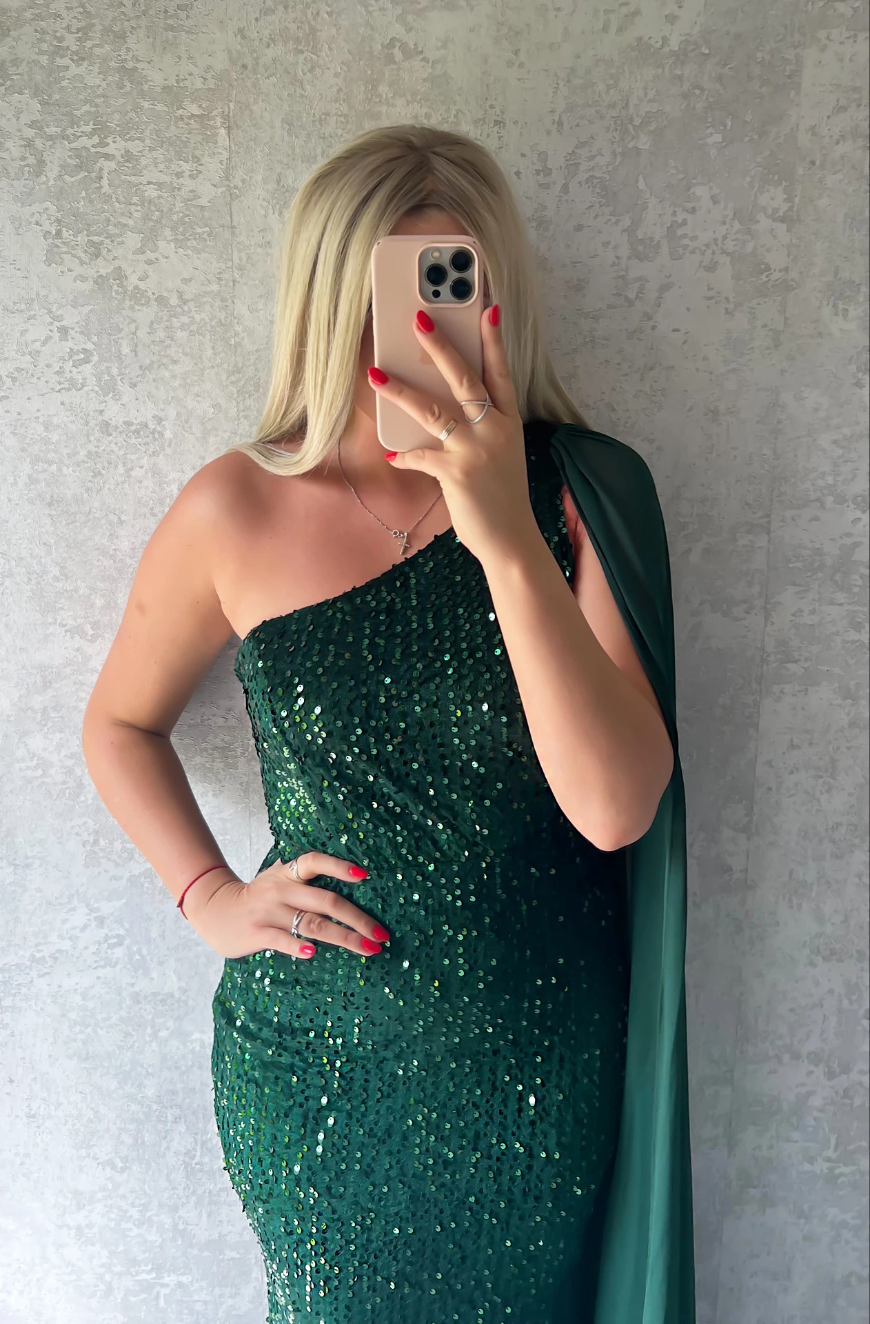 Romagic One Shoulder Sleeveles Sequin Wedding Prom Dress Green Long Shawl Elegant Cocktail Evening Party Dresses Summer Holidays