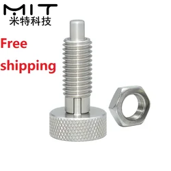 factory outlet 1Pc Locking Spring Screw Indexing Plungers Spring Plungers Index Plunger Dowel without Nut M6 M8 M10 M12 M16