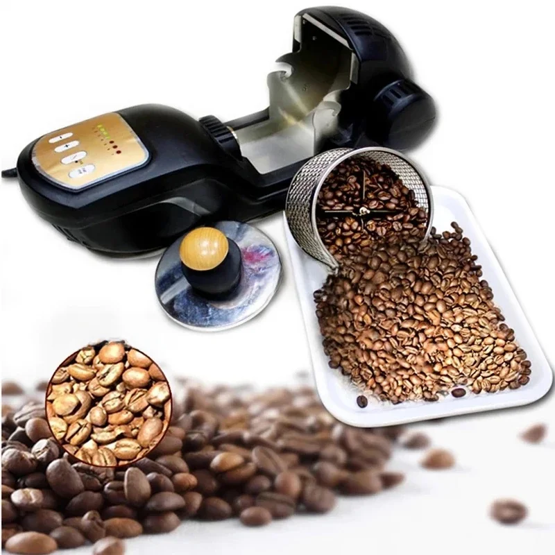 Household Small Coffee Bean Roaster, Stainless Steel Bean Roaster, Commercial Peanut, Melon Seed, And Nut Roaster
