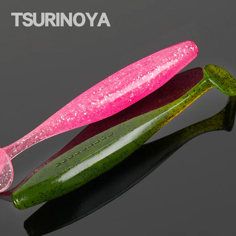 TSURINOYA Heavy T Tail Easy Shiner Wormbait 89mm 6g Carp Fishing Soft Lures Silicone Artificial Plastic Baits Bass Fishing Lure