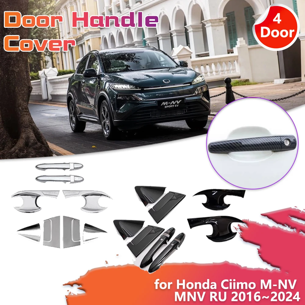 

Car Door Handle Cover for Honda Ciimo M-NV MNV RU 2016~2024 2017 Sticker Trim Exterior Scratch Decor Cap Trim Cover Accessories