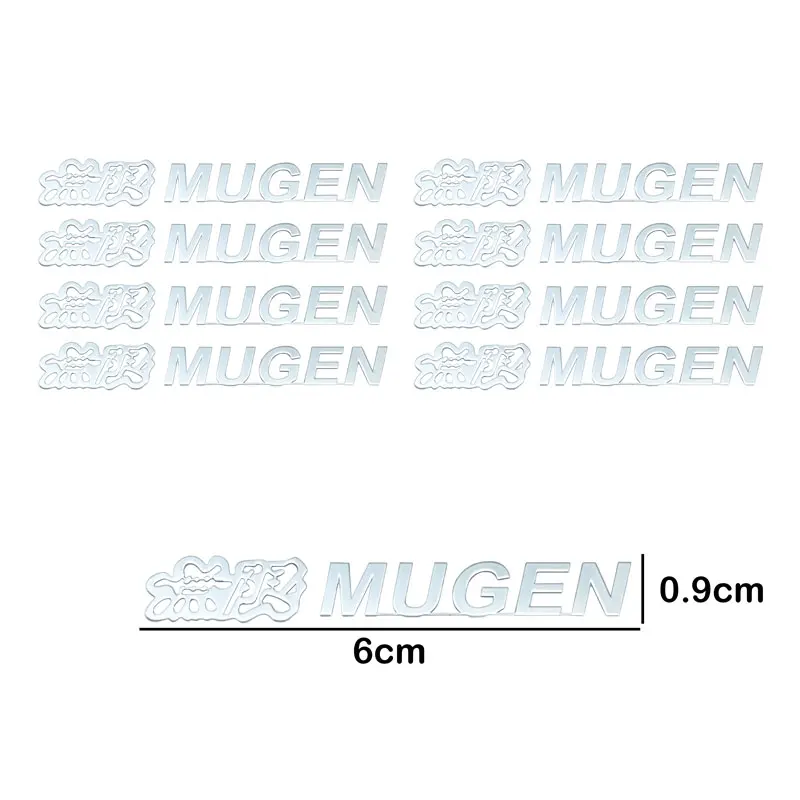 ملصقات معدنية لممسحات النوافذ لديكور السيارة ، ملصقات بتصميم السيارة لسيارة Honda Mugen Power Accord Odyssey JAZZ CRV Fit Accessories #6