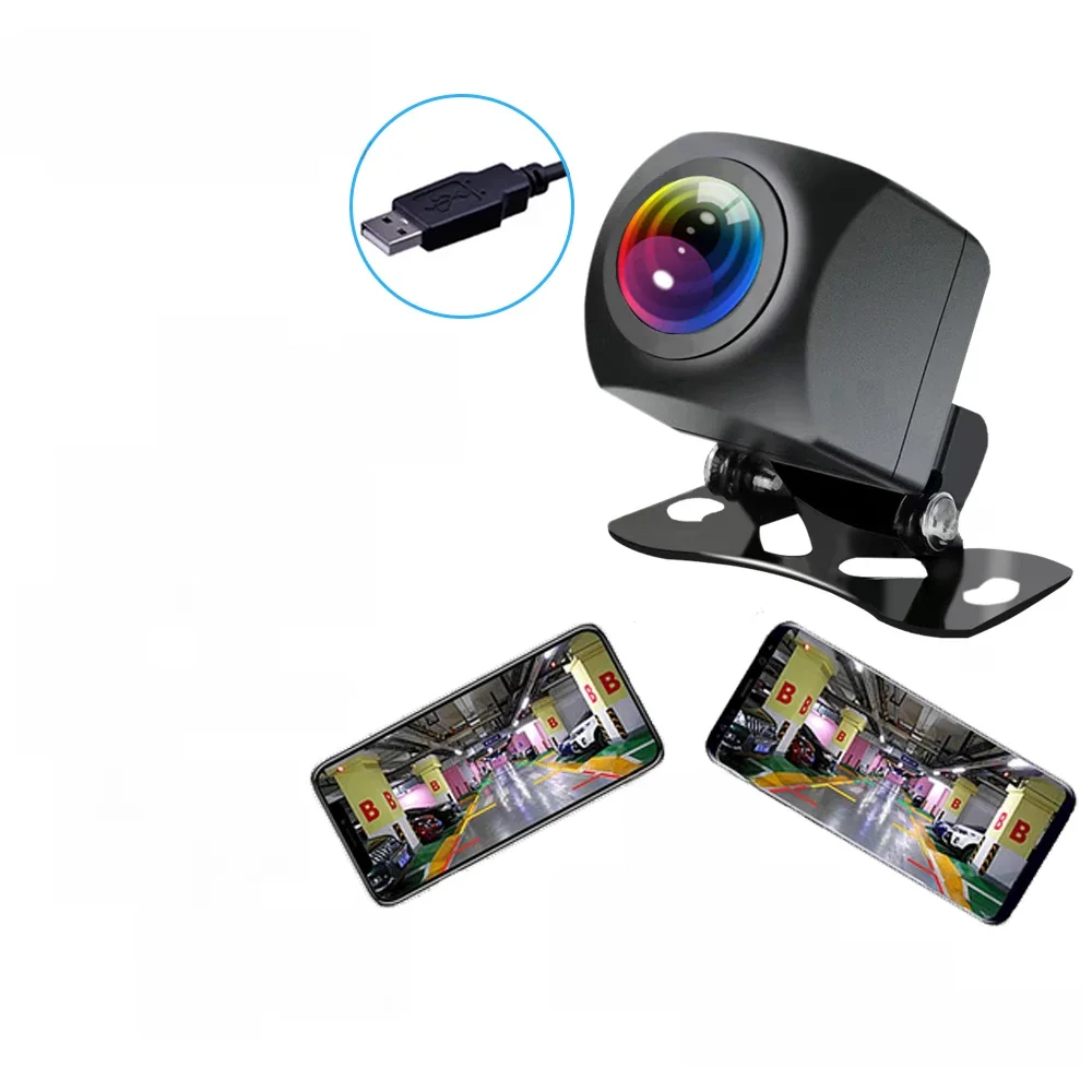 Caméra de recul de voiture Wifi HD 170 degrés caméra de recul sans fil étanche Wifi caméra de recul 12V 24V pour Android Ios