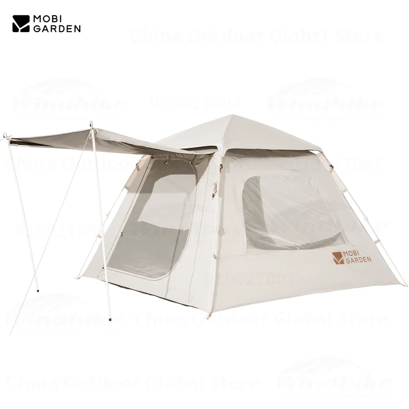 MOBI GARDEN Outdoor Camping Tent & Canopy Waterproof Automatic  Large Space Family Travel Sunshelter Lightweight LingDong155/145