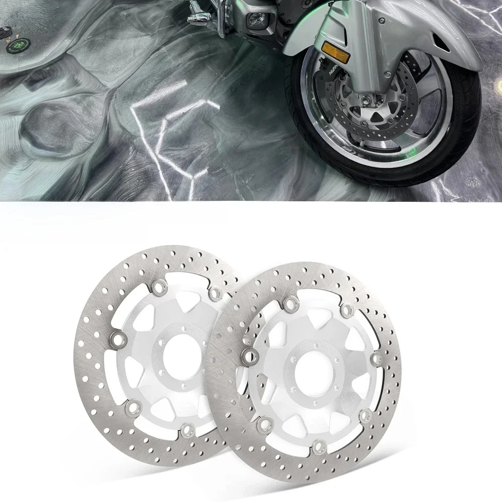 Pour Honda Goldwing GL1800 F6B Gold Wing 1800 GL1800 2000-2019 2 pièces accessoires de moto disques de frein flottants avant Rotors