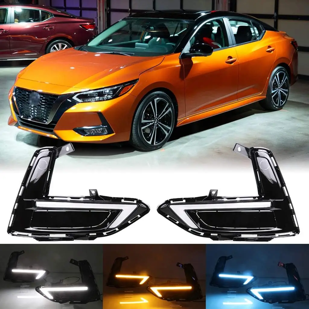 

Дневные ходовые огни для Nissan Sentra 2020-2021, высокая производительность, передний бампер, противотуманная фара в сборе, автомобильная Замена