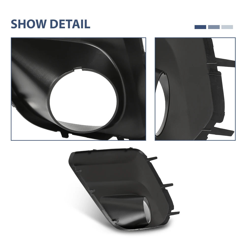 

2Pcs Fog Light Cover Lamp Trim Cover Set Fit for 2019-2021 Subaru Forester Left & Right 57731Sj050 57731Sj040 Pp Plastic Black