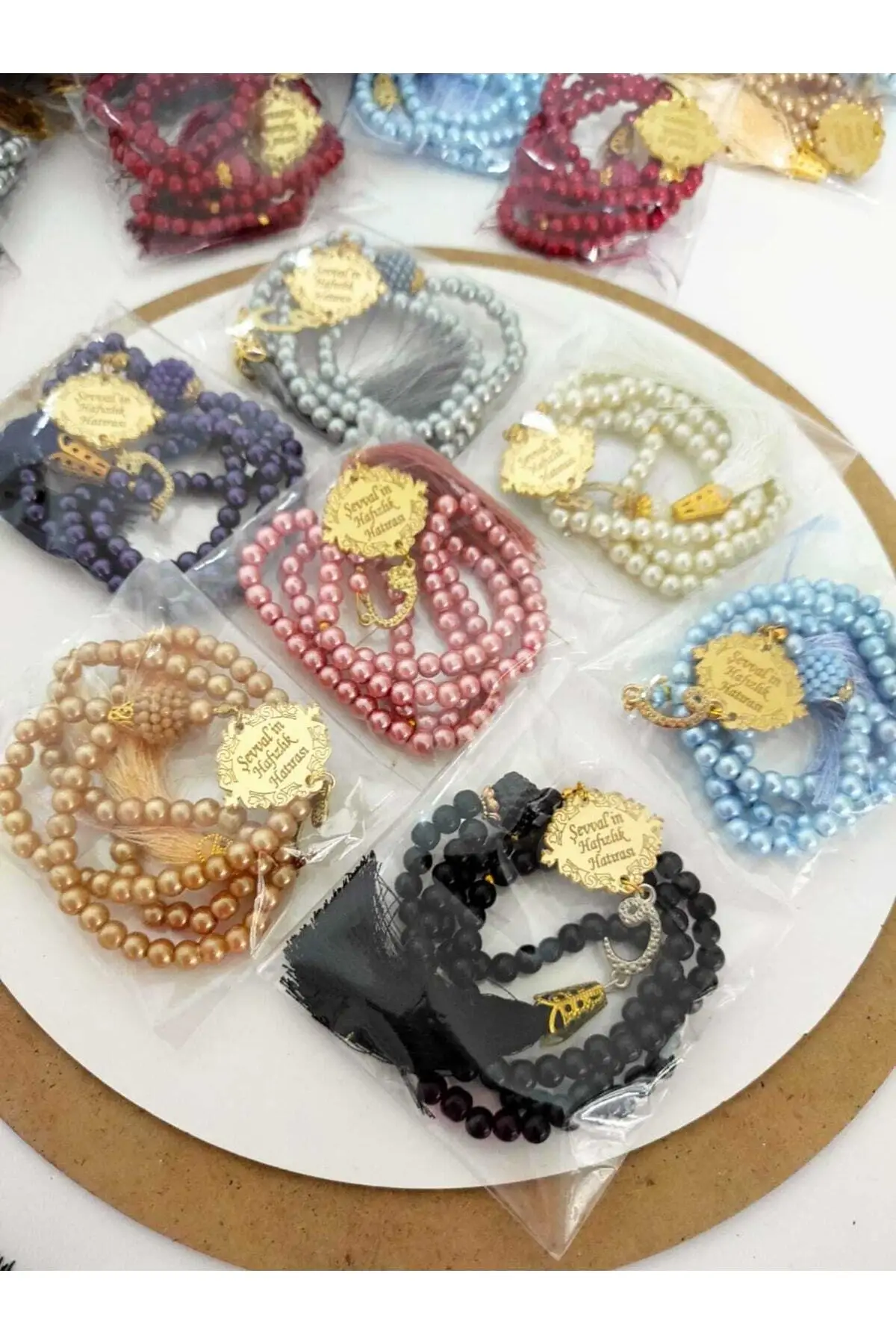 10 Pcs Pearl Rosary Plex Printed With 10 Pcs Pearl Rosary Plex Printed