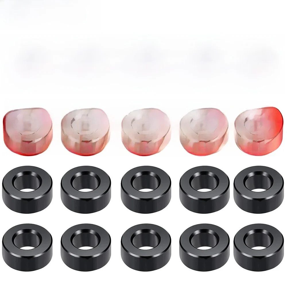 YEAHRUN-Entretoise de joint de tampon en alliage d'aluminium pour Axial SCX10, liens de nervure les plus récents, 1/10 RC Inoler, pièces de mise à niveau de voiture, 10 pièces