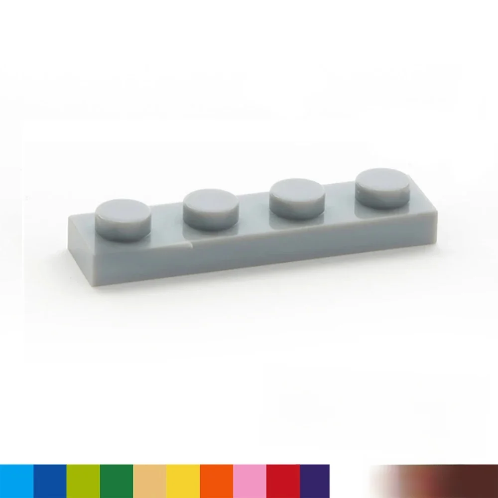 30 pièces/lot bricolage blocs briques de Construction mince 1X4 Assemblage éducatif Construction jouets pour enfants taille Compatible avec 3710