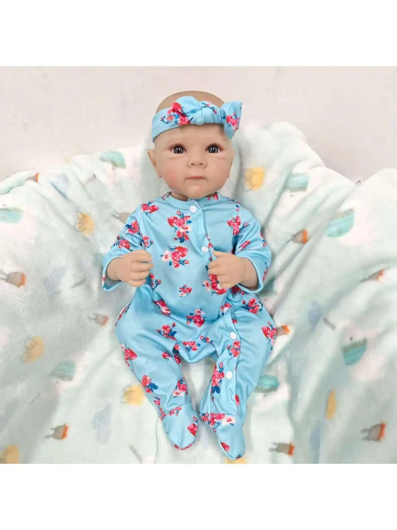 

Lifelike Reborn Baby Dolls- 19Inch Cute Soft Vinyl Realistic Baby Doll,Poseable Real Life Baby Dolls(ONLY DOLL/NO ACCESSORES)