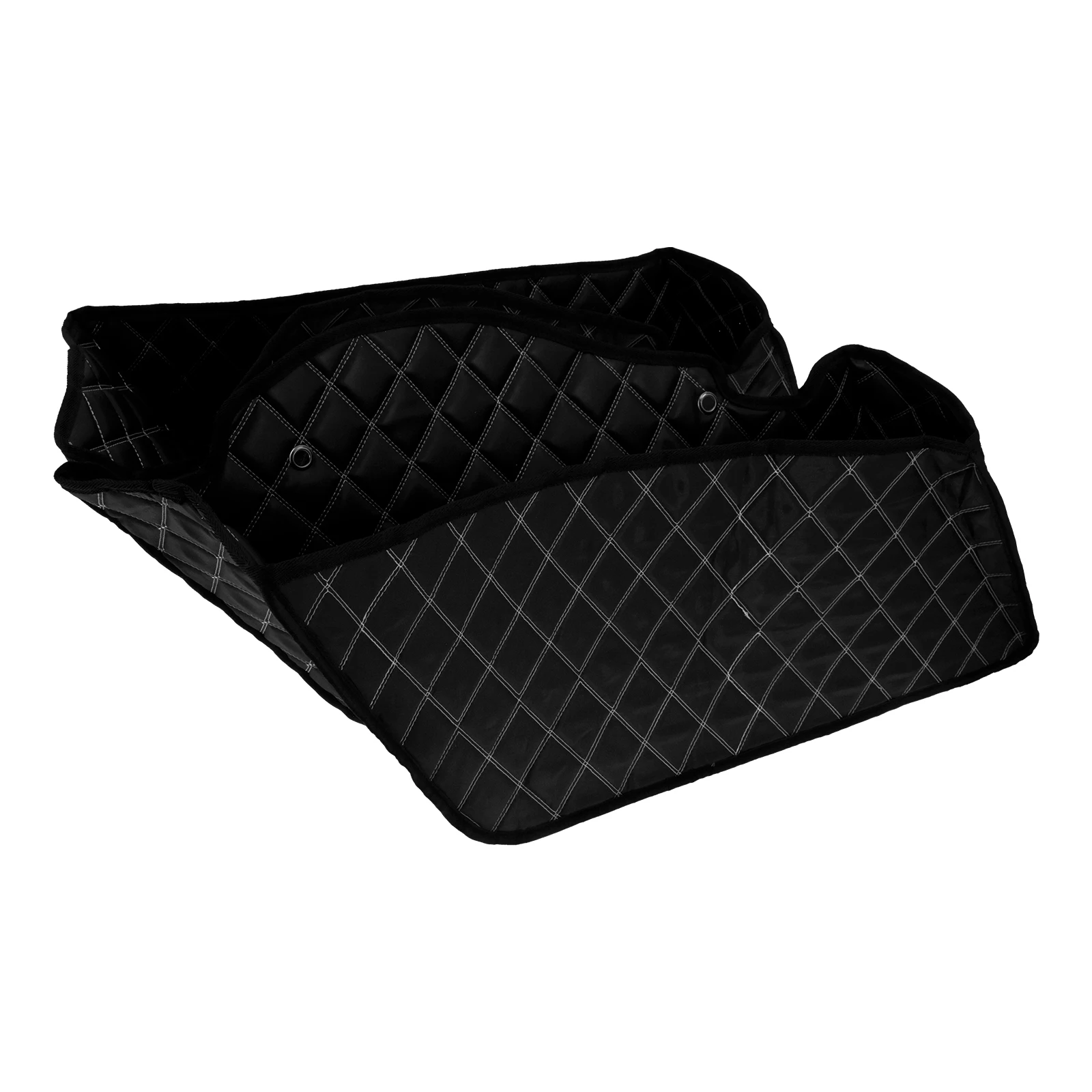Motorcycle 2PCS Thread Extended Bags Saddlebag Insert Carpet Liner Black For Harley Touring Road Street Electra Glide  2014-Up