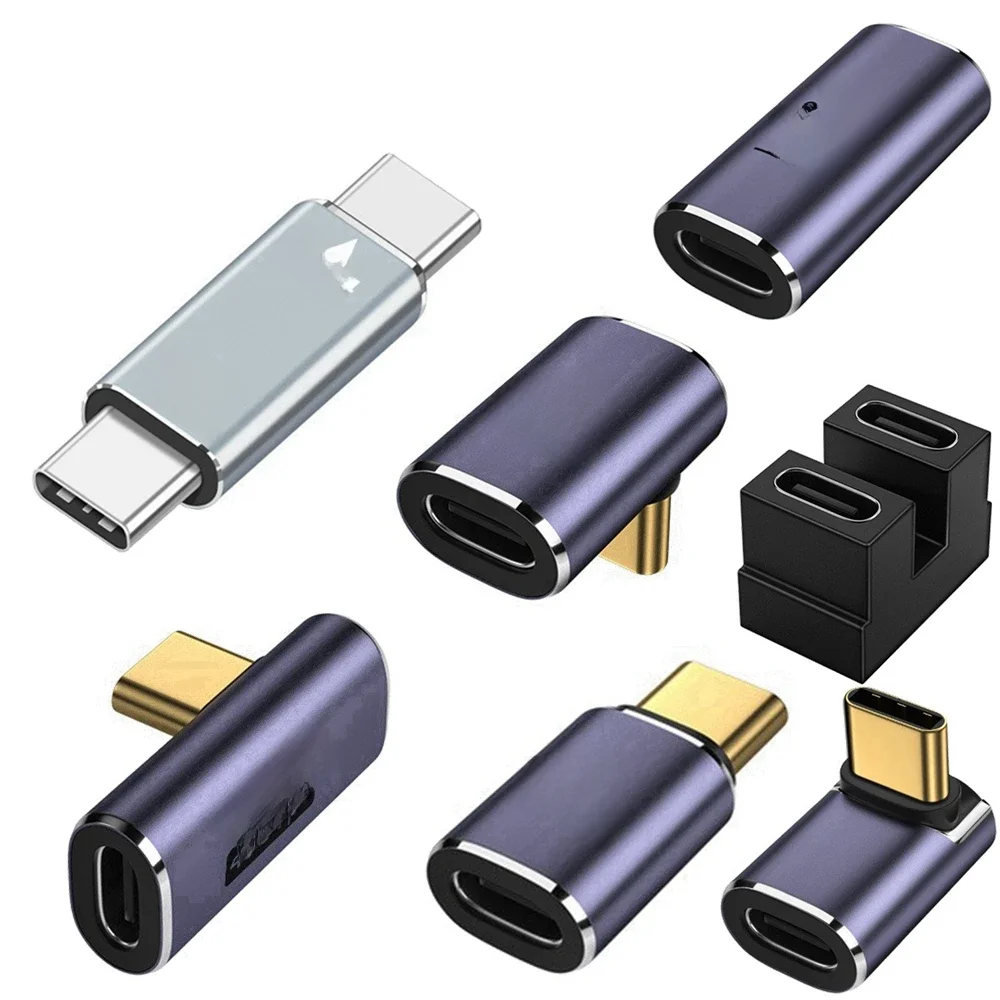 40gbps Pd 100w usb c winkel 90 grad adapter thunderbolt 3 4 usb4 typ c Männlich/Weibliche auf buchse konverter 8k @ 60hz 1PCS — zdjęcie produktu 7
