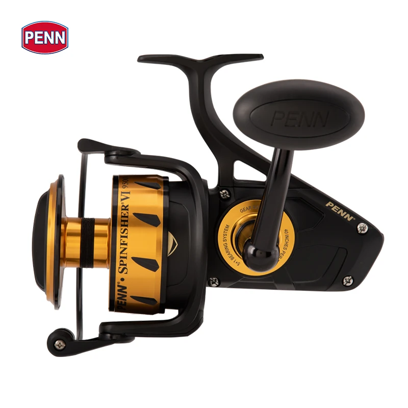 100% Original PENN Spinfisher VI SSVI 2500-10500 Metal Body Spinning Fishing Reel 5+1BB IPX5 Sealed Design Big Sea Saltwater