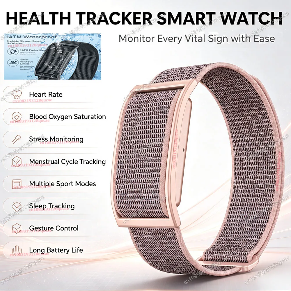 Bildschirmloses Smart-Armband 24H Herzfrequenz Blutsauerstoff Stress Schlafüberwachung Multi-Sport-Modus Gesten-Foto Fitness-Armband Hw12