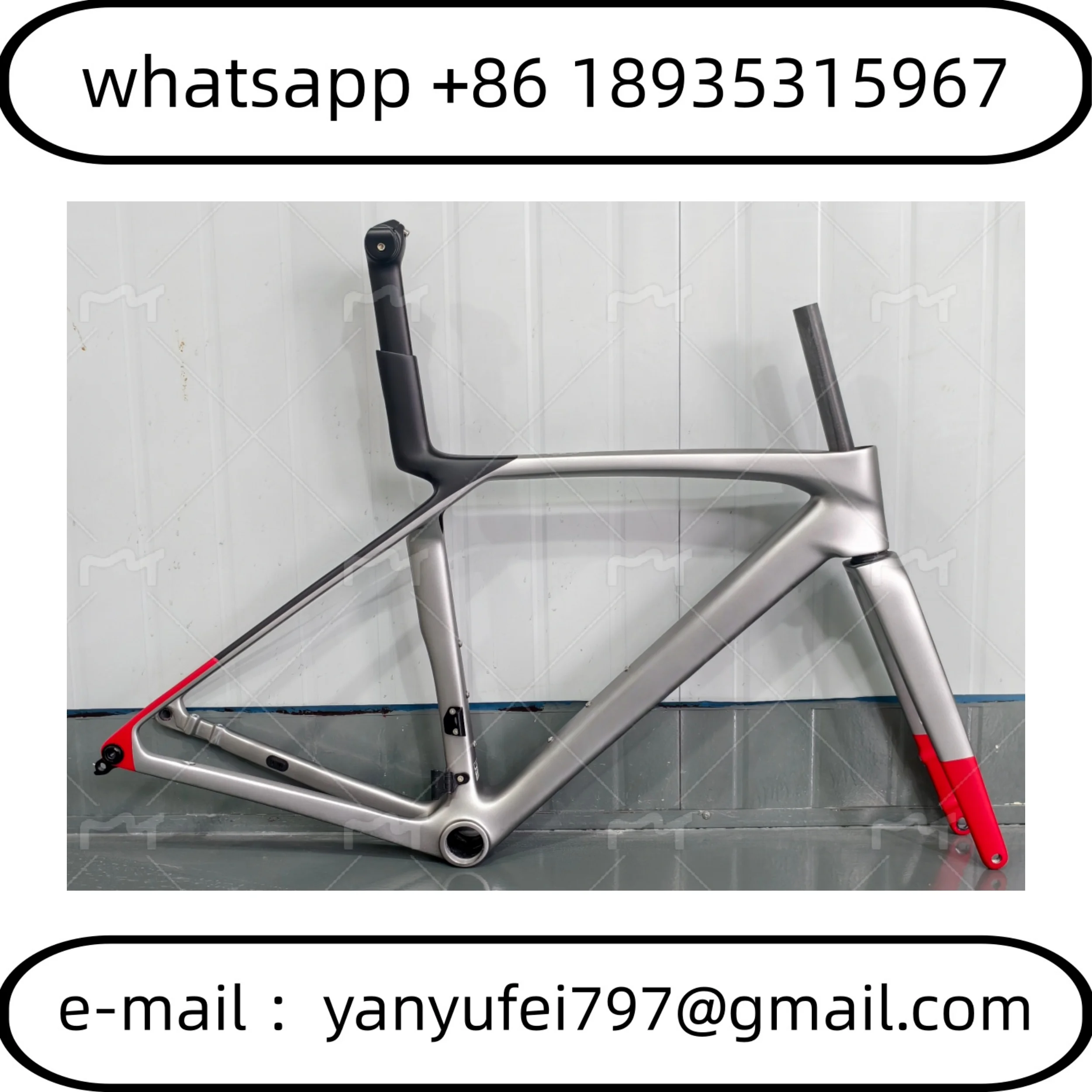 2025 SLR9 GEN8 Road Carbon Frame T1000 Speed Bike Frames T47 Disc Brake Racing Bicycle Frameset+Handlebar Custom Logo DPD Silver