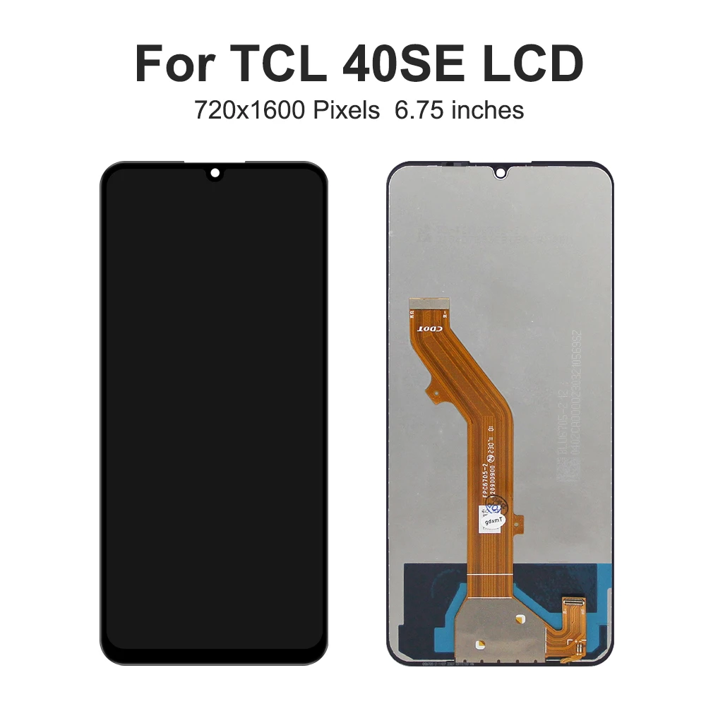 For TCL 40 SE 6.75\'\'For TCL 40SE T610 T610K T610P LCD Display Touch Screen Digitizer Assembly Replacement