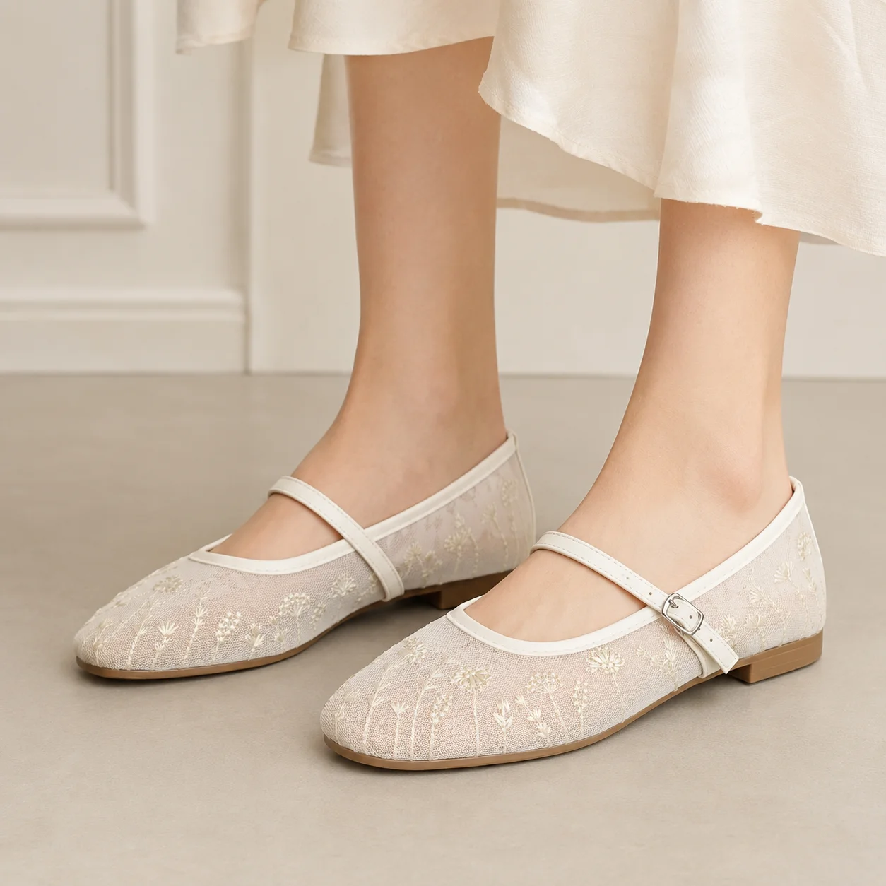 Scarpe Basse Mary Jane da Donn - Embroidery Wedding recensione e prezzo