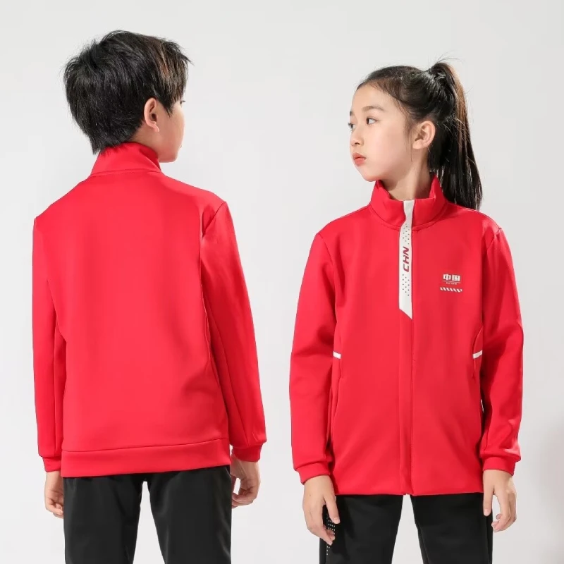 Tennis Define Jacket Women Men Kids Red White Badminton Tennis Clothes 2023 Autumn Winter Ping Pong Jersey Training Uniform