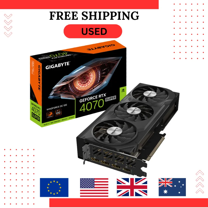 GEBRAUCHTE GPU Gigabyte Rtx 4070 Ti Super Gaming PC Gpu Rtx 4070 Super Grafikkarten Computer Grafikkarten Gtx 4070 Ti Super